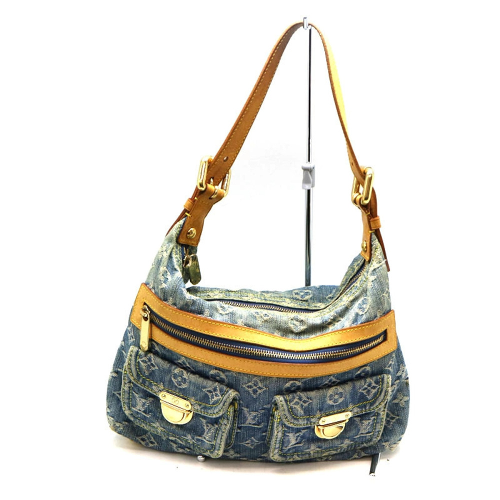 Louis Vuitton Blue Baggy Handbag Denim